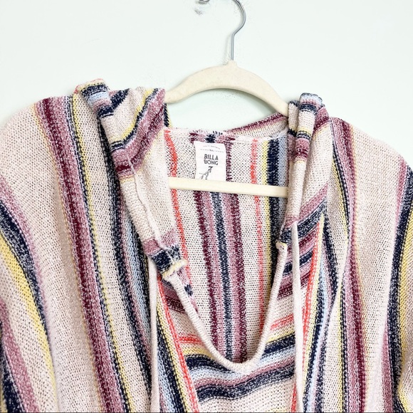 Billabong Baja Hooded Cropped Poncho Sweater size M - Picture 6 of 9